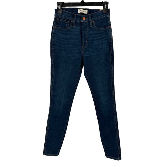 Madewell jeans blue 10" high rise skinny size 25 NEW - Picture 1 of 6